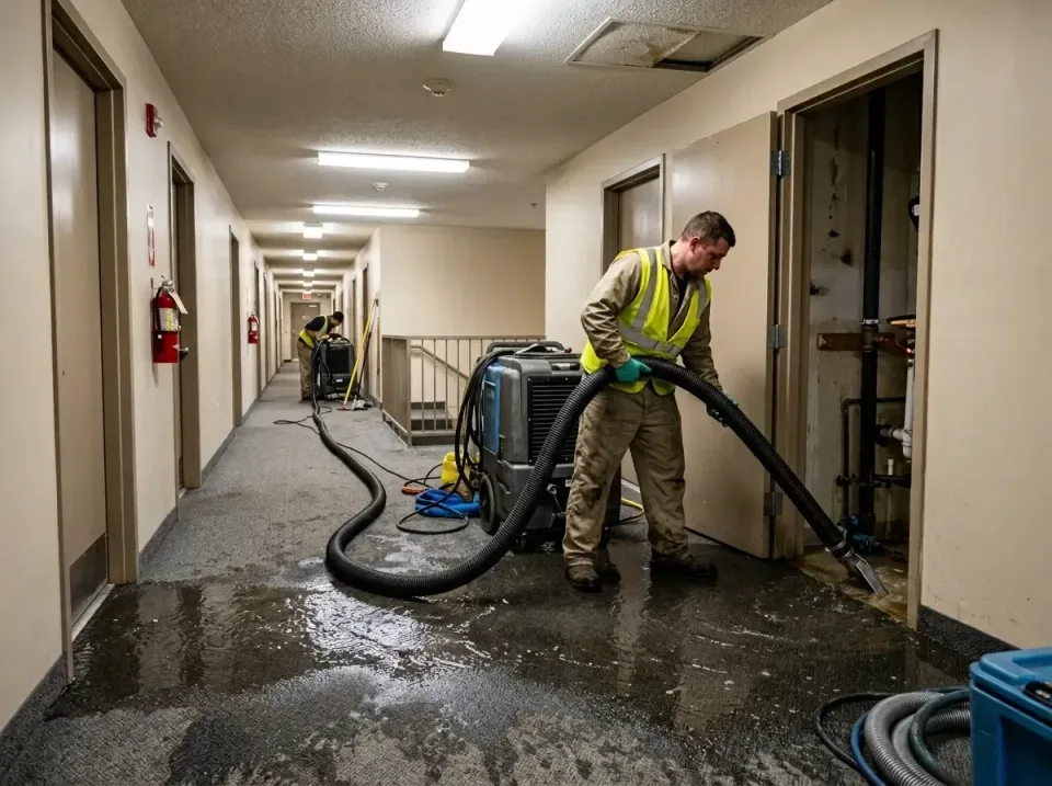 multi-unit-apartment-hallway-f-005 — frequently asked questions, Emergency Burst Pipe Water Extraction & Removal in Arkansas…